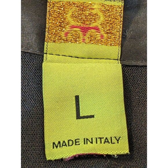 Save The Queen Womens Button Up Shirt Blouse Top Large Black Artsy Avant Garde - Picture 9 of 11